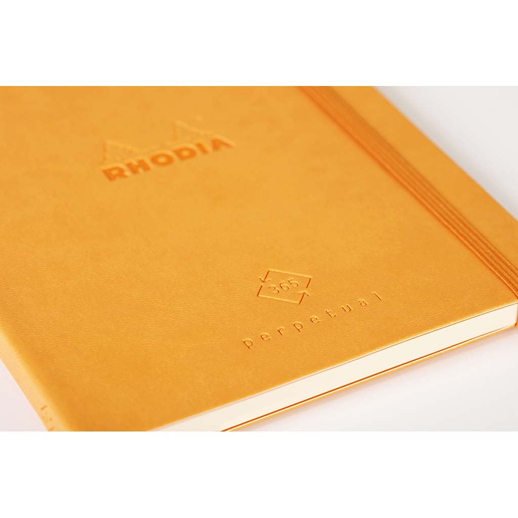 Rhodia Perpetual Diary A5 Orange - Cafe Supply