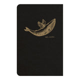 Flying Spirit Sewn Notebook 9x14cm Black - Cafe Supply