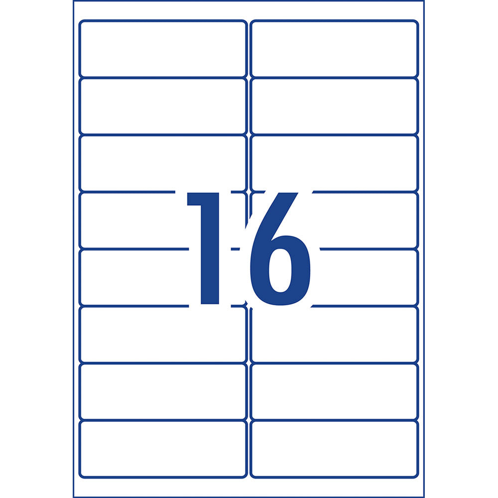Avery Label L7162 Rev-25 99x34mm 16up 25 Sheets - Cafe Supply