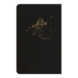 Flying Spirit Sewn Notebook 9x14cm Black - Cafe Supply