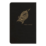 Flying Spirit Sewn Notebook 9x14cm Black - Cafe Supply