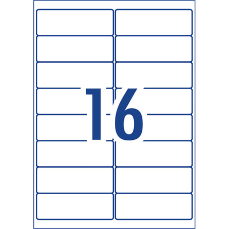 Avery Label L7162-20 Laser 16up 20 Sheets 99x34mm - Cafe Supply