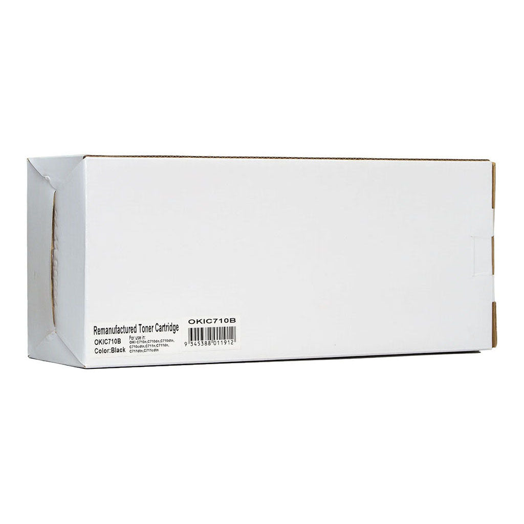 Icon Compatible OKI C710 711 Black Toner Cartridge (44318612) - Cafe Supply