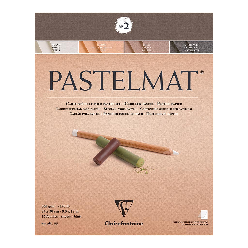 Pastelmat Pad No. 2 24x30cm 12sh - Cafe Supply