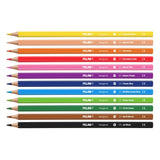 Milan Coloured Pencils Hexagonal Pack 12 Assorted Colours - Cafe Supply
