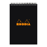 Rhodia Classic Notepad Spiral A5 Lined Black - Cafe Supply
