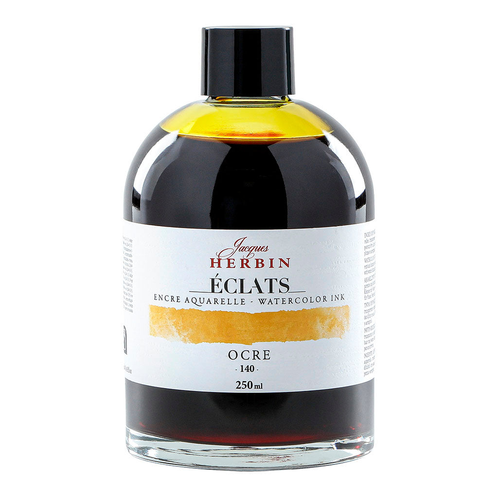 Jacques Herbin Eclats Watercolour Ink 140 Ochre 250ml - Cafe Supply