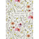 Collins Diary A5 Monthly Planner Wildflowers - Cafe Supply