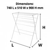 Clothes Airer 12 Rail White - Cafe Supply