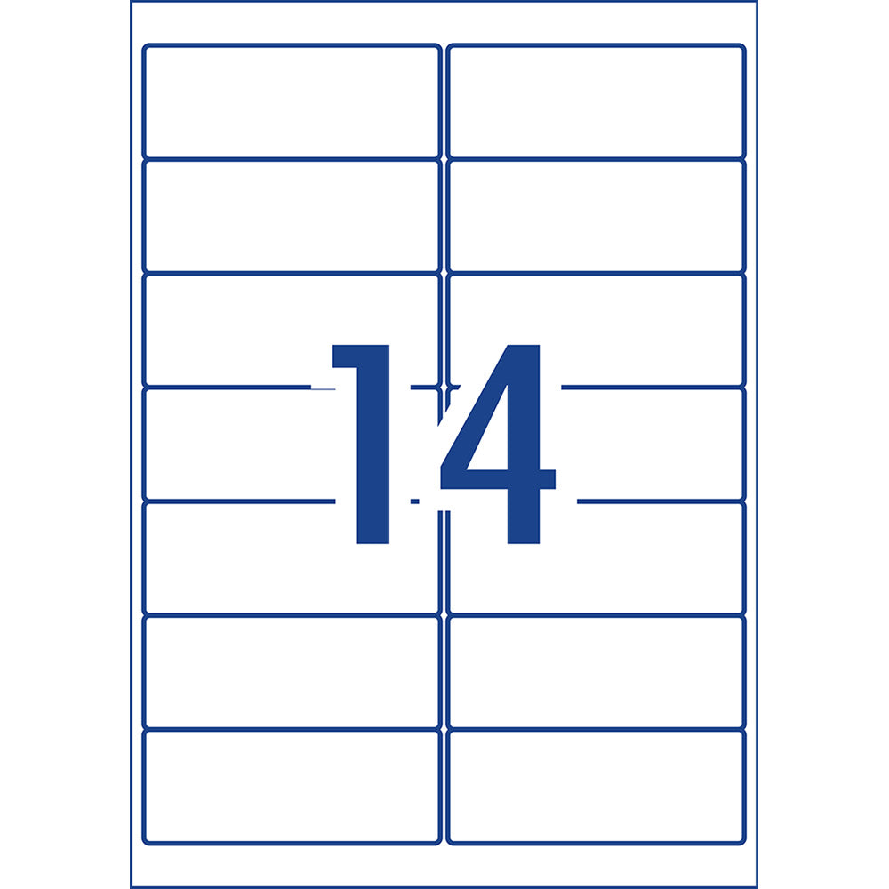 Avery Label L7163-20 Laser 14up 20 Sheets 99x38mm - Cafe Supply