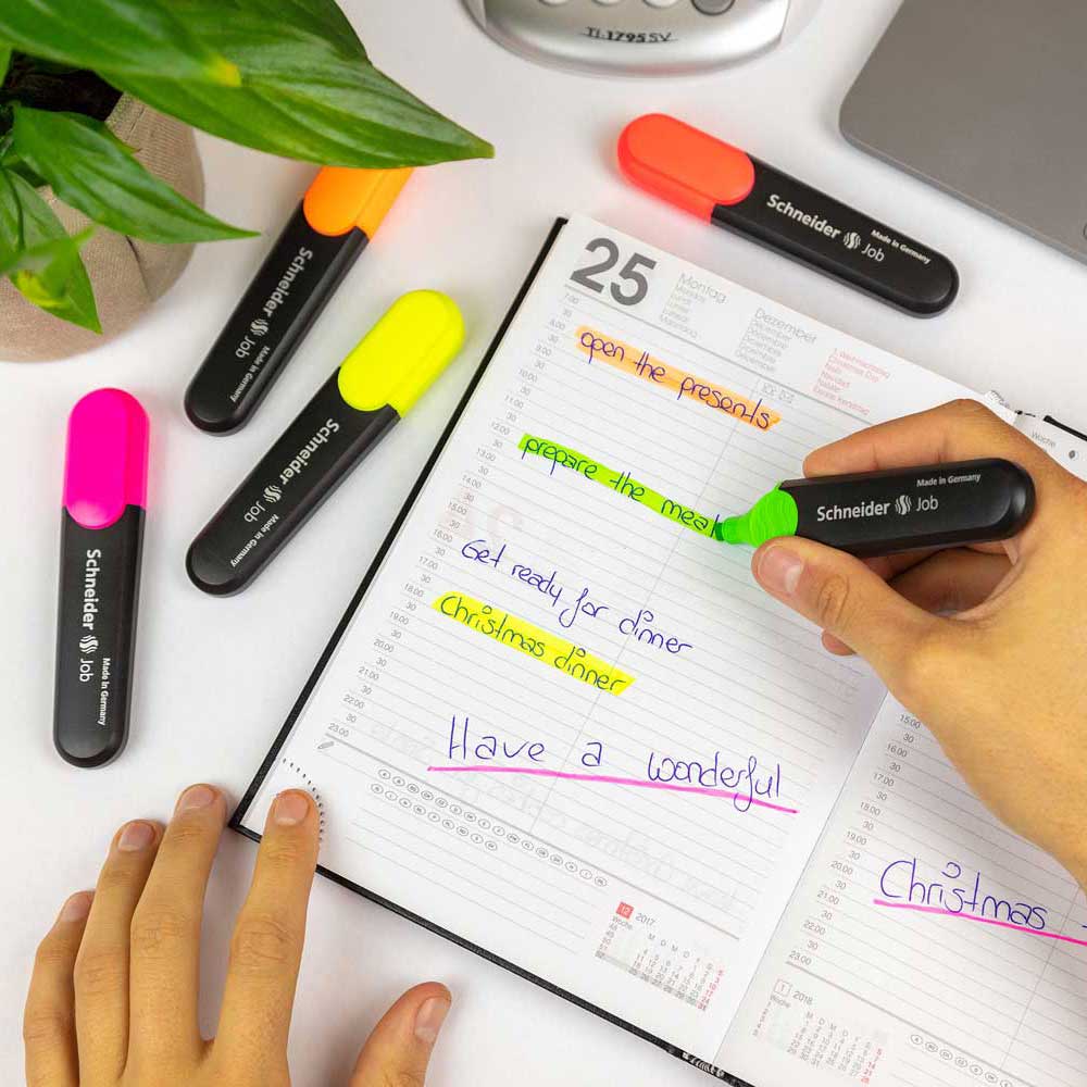Schneider Highlighter Job Yellow - Cafe Supply