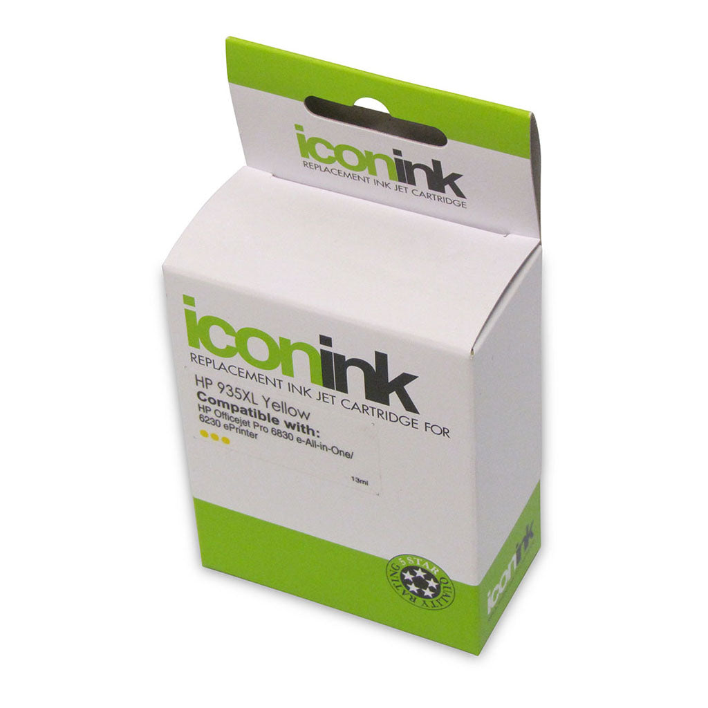 Icon Compatible HP 935XL Yellow Ink Cartridge (C2P26AA) - Cafe Supply