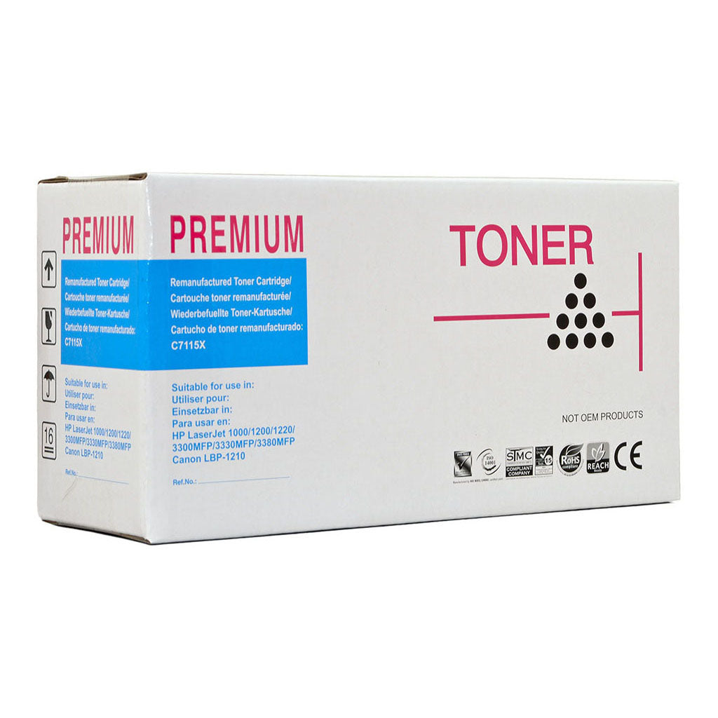 Icon Remanufactured HP C7115X Canon EP25 Black Toner Cartridge - Cafe Supply