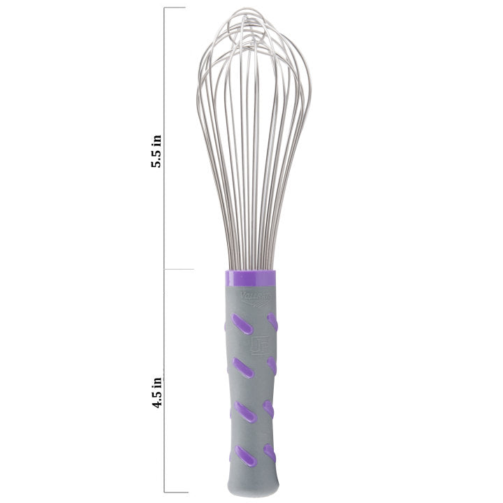 10-inch stainless steel piano whip with nylon handle - Cafe Supply