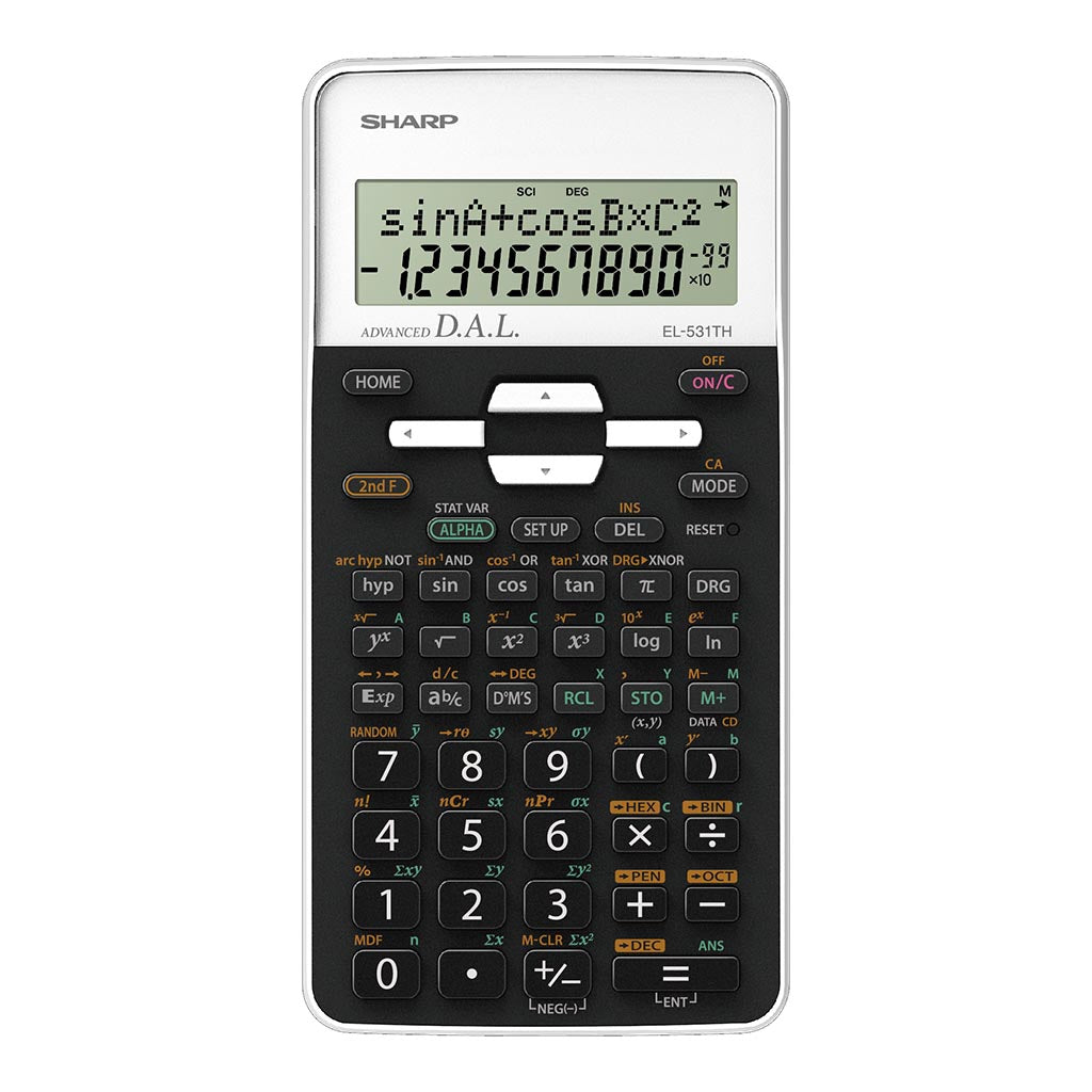 Sharp EL-531THBWH Scientific Calculator with Cover - Cafe Supply