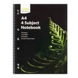 Icon Spiral 4 Subject Notebook A4 Soft Cover 320pg - Cafe Supply