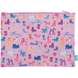 Spencil Doodle Dogs Junior A4 Twin Zip Pencil Case - Cafe Supply