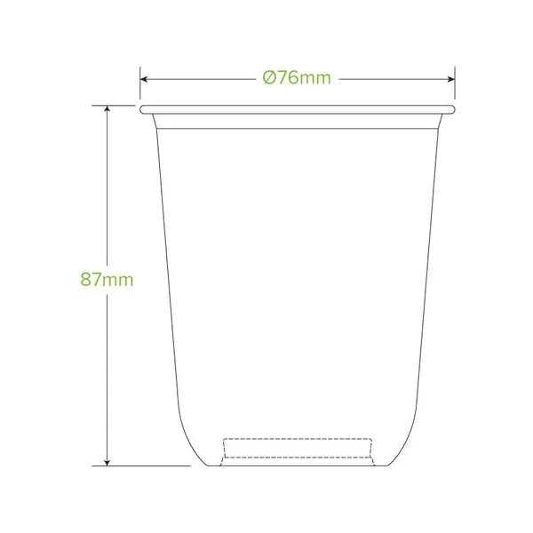 250ml Clear Tumbler Biocup - Cafe Supply