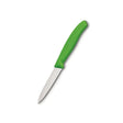 Paring Knife, Green Nylon Handle (8cm Serrated Blade) - Cafe Supply