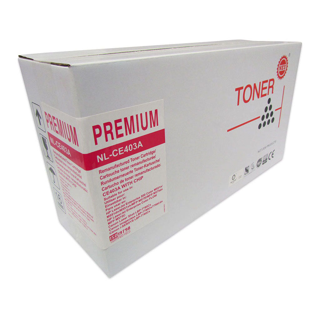 Icon Compatible HP CE403A CE253A Magenta Toner Cartridge (507A) - Cafe Supply