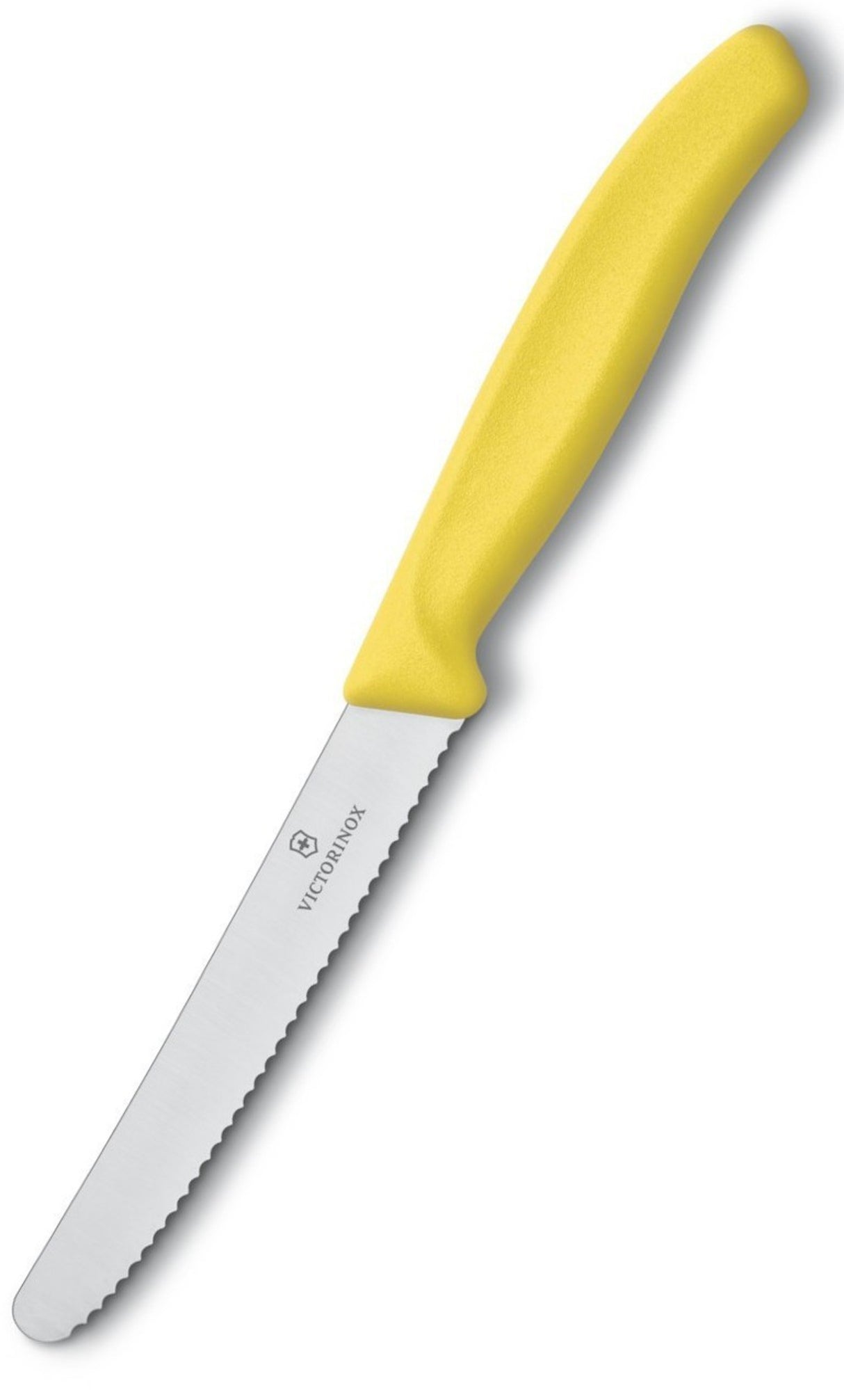 Tomato Knife, Yellow Nylon Handle (11cm Serrated Blade) - Cafe Supply