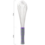 12-inch stainless steel piano whip with nylon handle - Cafe Supply