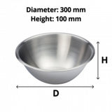 Deluxe Stainless Steel Mixing Bowl 4L - Cafe Supply