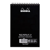 Rhodia Classic Notepad Spiral A5 Dotted Black - Cafe Supply