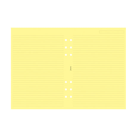 Filofax A5 Yellow Lined Notepaper Refill - Cafe Supply