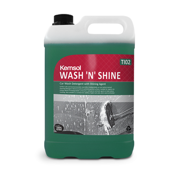 Kemsol Wash n' Shine Car Wash 5L - Cafe Supply