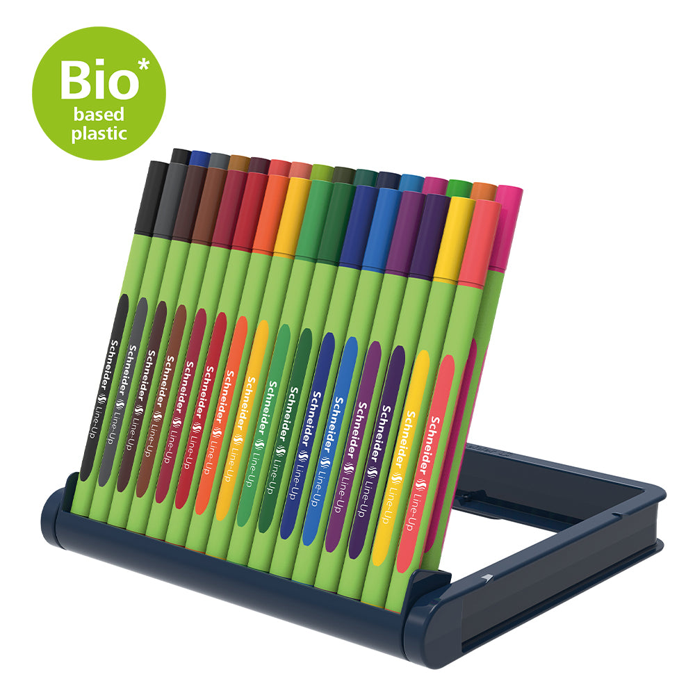 Schneider Fineliner Line-Up 0.4mm adjustable pencil case stand 32 pcs - Cafe Supply