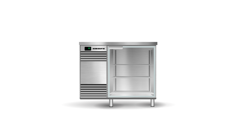 Skope Glass Chiller 1 Door, Remote - Cafe Supply