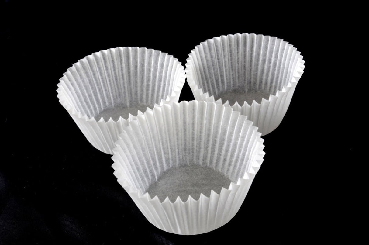 Standard Paper Cases Off White 50x35mm (500) - Cafe Supply