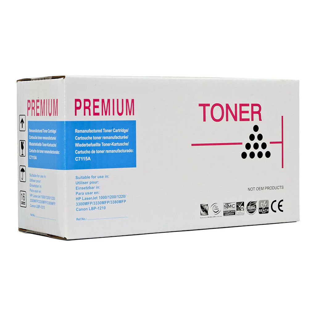 Icon Remanufactured HP C7115A Black Toner Cartridge - Cafe Supply