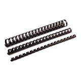 Fellowes Plastic Binding Coils 8mm Black, Pack of 25 - Cafe Supply