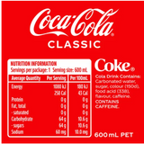 Coca-Cola Soft Drink 600ml - Cafe Supply