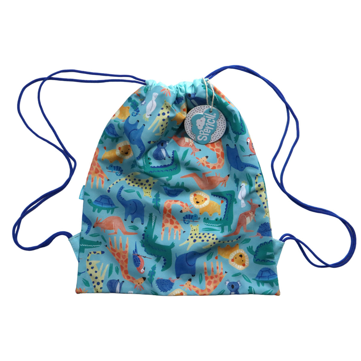 Spencil Safari Puzzle Junior Drawstring Sports Bag - Cafe Supply