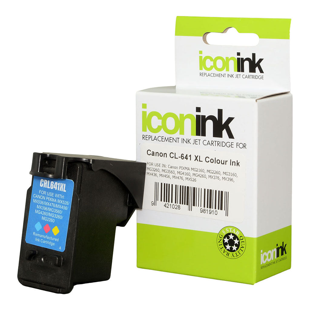 Icon Remanufactured Canon CL641 XL Colour Ink Cartridge - Cafe Supply