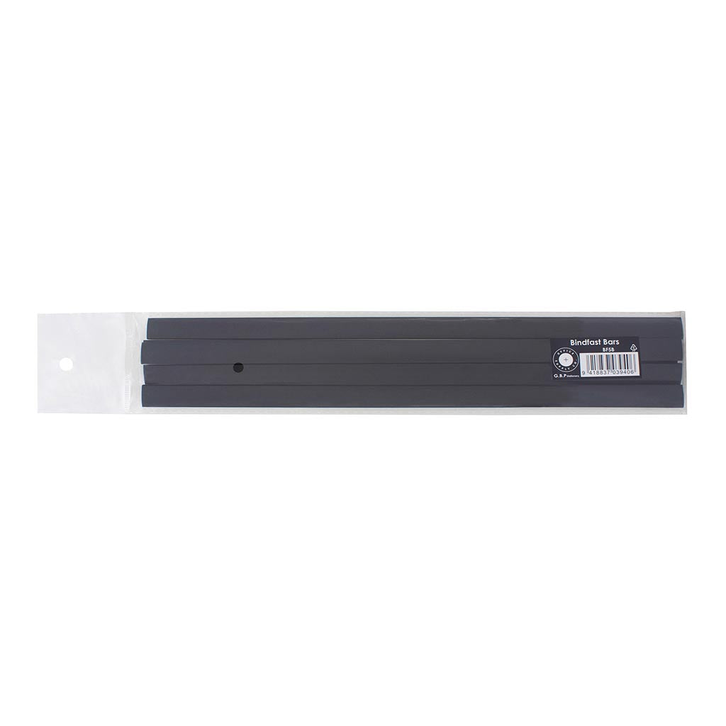 OSC Bindfast Folder Bar Black 5mm, Pack of 5 - Cafe Supply
