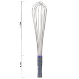 16-inch stainless steel piano whip with nylon handle - Cafe Supply