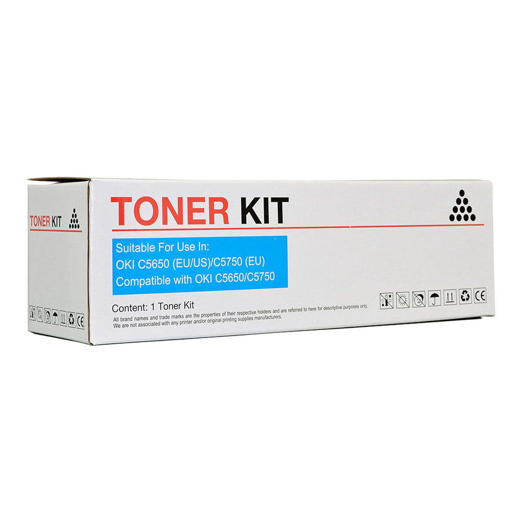 Icon Compatible OKI C5650 C5750 Cyan Toner Cartridge - Cafe Supply