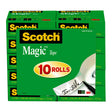 Scotch Magic Tape 810 19mmx33m, Pack of 10 - Cafe Supply