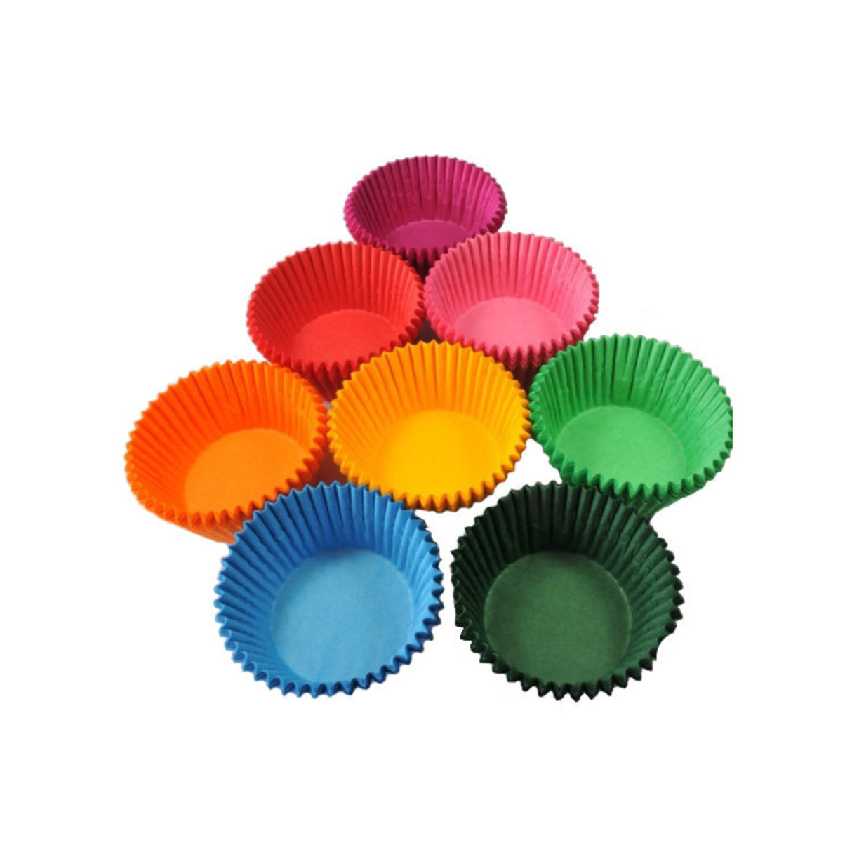 Standard Paper Cases Assorted Colours 55x32.5mm (500) - Cafe Supply