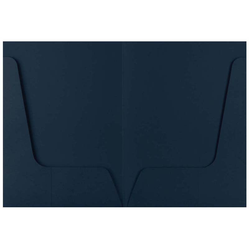 FM Presentation Folder Matte Navy Double Pocket 10 Pack 240gsm - Cafe Supply