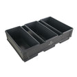 450gm Bread Pan - (Set of 3) Top Measure: 400x250mm, 95mm Teflon - Cafe Supply