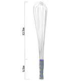 18-inch stainless steel piano whip with nylon handle - Cafe Supply