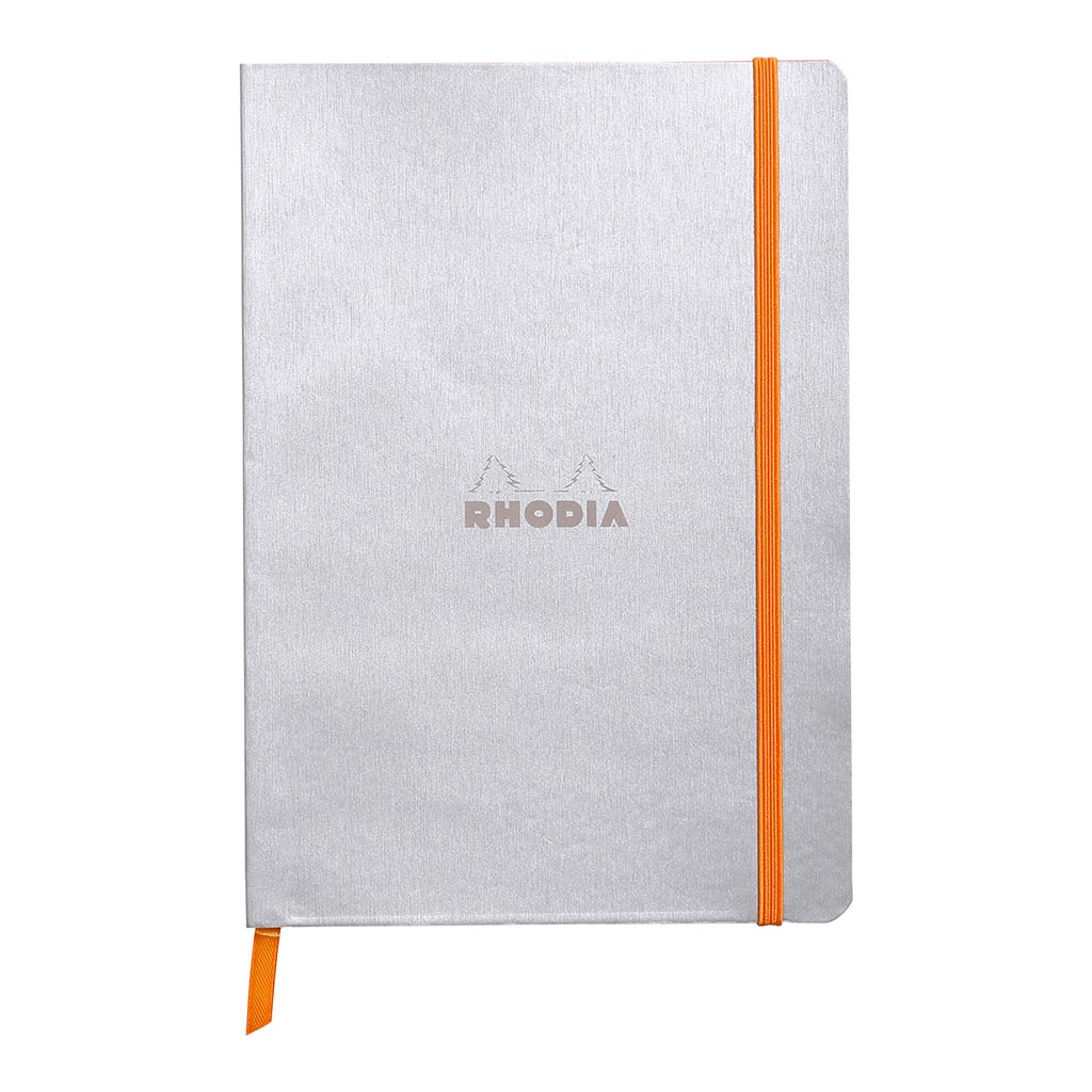 Rhodiarama Softcover Notebook A5 Lined Silver - Cafe Supply