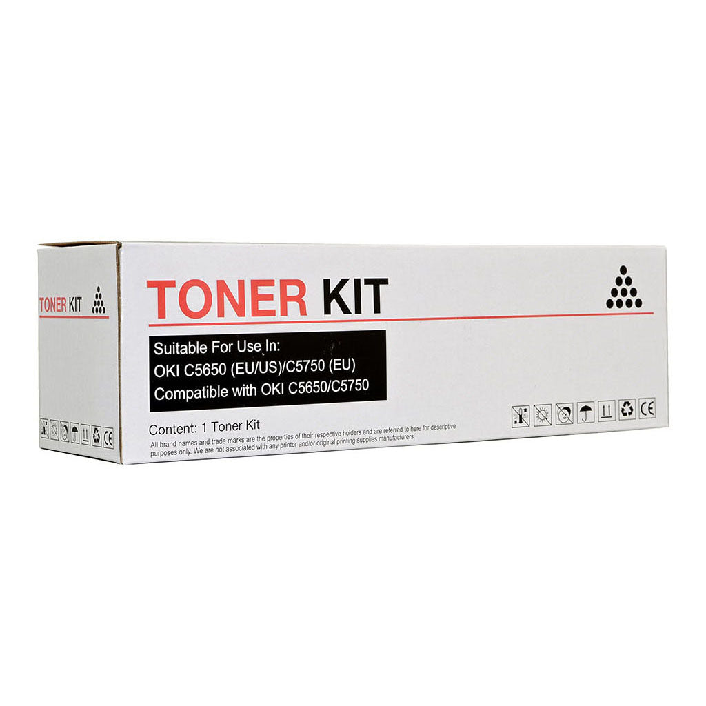 Icon Compatible OKI C5650 C5750 Black Toner Cartridge - Cafe Supply