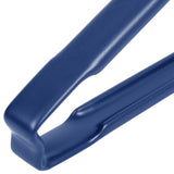 9 ½-inch stainless steel one-piece scalloped tongs with blue Kool-Touch® handle - Cafe Supply