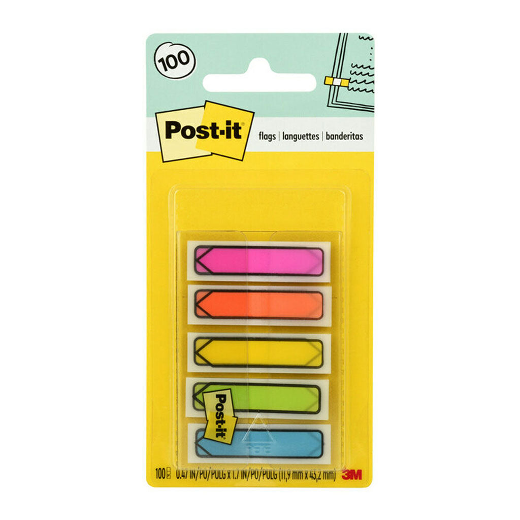 Post-it Arrow Flags 684-ARR2 12x43mm Bright, Pack of 5 - Cafe Supply